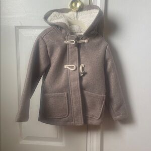 Old Navy Tan Hooded Coat with Toggle Closures